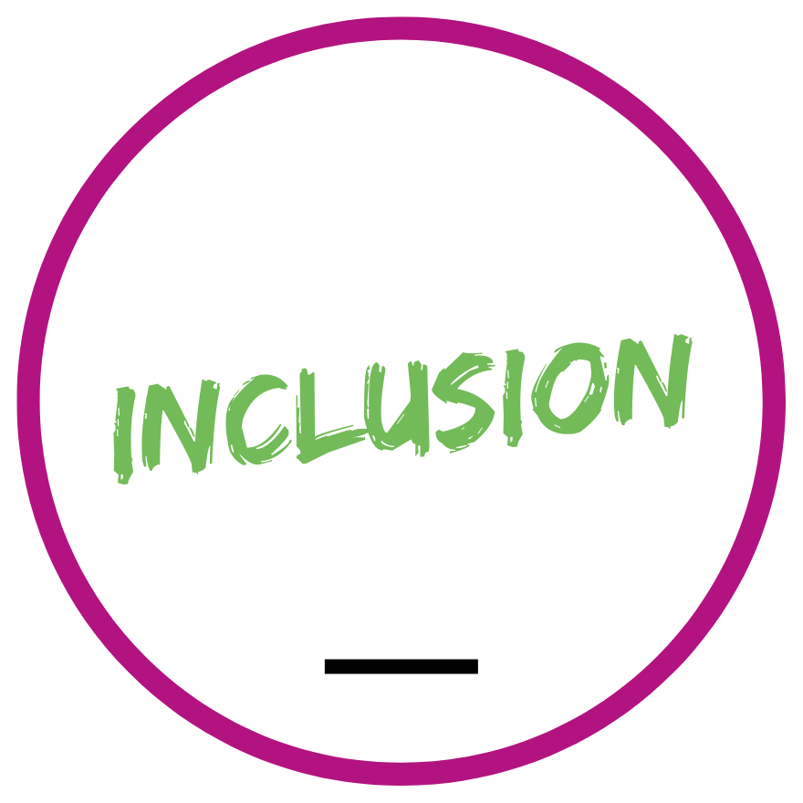 Inclusion: Intégration et accueil des autres, peu importe les différences.